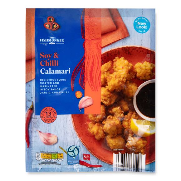 The Fishmonger Soy & Chilli Calamari 225g